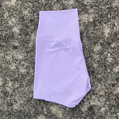 Sexy Solid Color Women Fitness Sport Short High Waist Athletic Yoga Short Leg Cycling Comprehensive Training Jogging Squat Proof