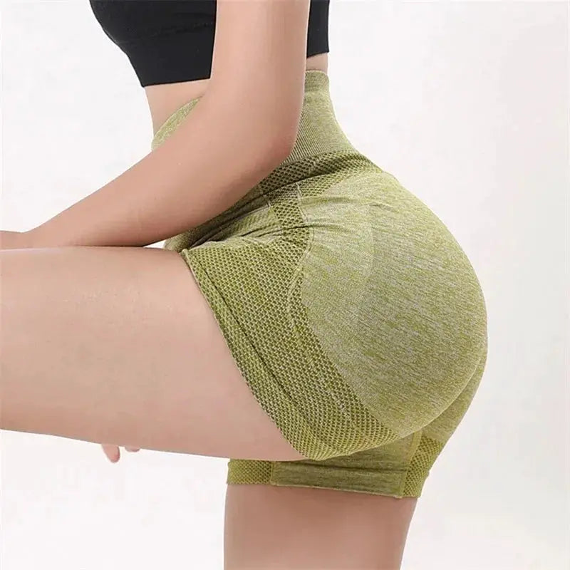 High Waist Women's Yoga Shorts Seamless Fitness Shorts