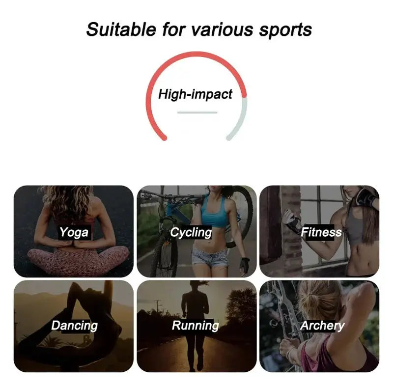 NCLAGEN High Support Seamless Strappy Sports Bra For Women