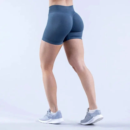 Womens Seamless Scrunch Butt Biker Shorts For Yoga Wear
