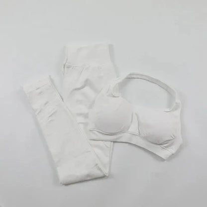 Seamless High Elastic Yoga Set Women 2 Piece Sportswear