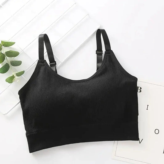 Sexy Women Gather No Steel Ring Lingerie Bra Top Underwear