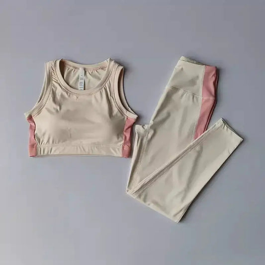 Women's Yoga Set Workout Set 2 Piece High Waist Yoga Leggings Sports Bra Gym Suit Activewear Sports Fitness Set Sports Suit