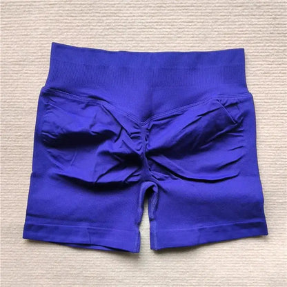 Womens Seamless Scrunch Butt Biker Shorts For Yoga Wear