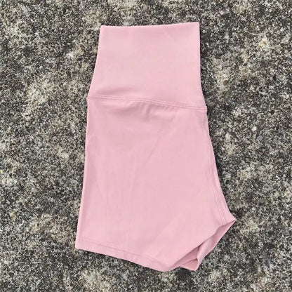 Sexy Solid Color Women Fitness Sport Short High Waist Athletic Yoga Short Leg Cycling Comprehensive Training Jogging Squat Proof