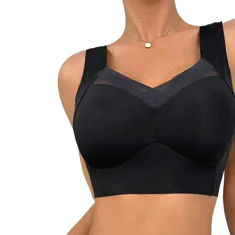 One Piece Non Marking Wide Straps Sports Bra Active Women