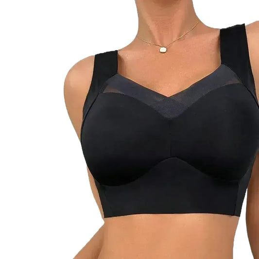One Piece Non Marking Wide Straps Sports Bra Active Women