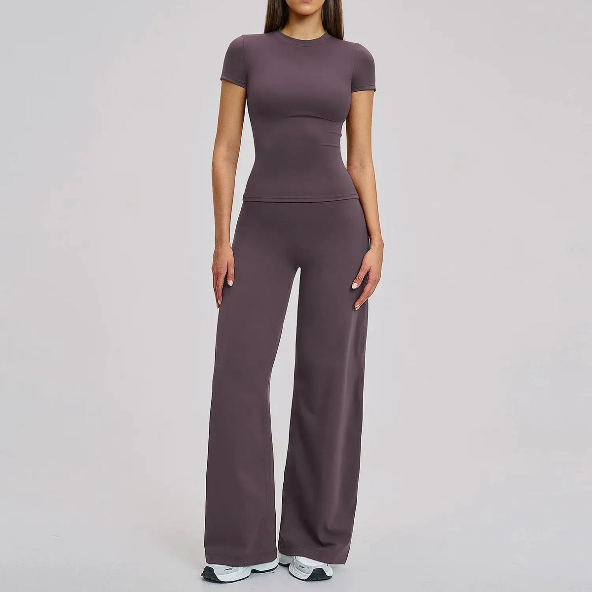 Women's Fitness Set Gym Tracksuit Breathable Sports Bra Flared Trousers Suit Workout Clothing Sportswear Female Athletic Wear