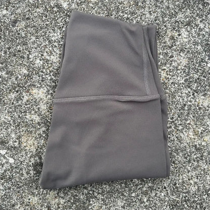 Solid Color Back Waist Pocket High Waist Yoga Legging Women Sport Cropped Pants Butter Athletic Gym Comprehensive Training Jog