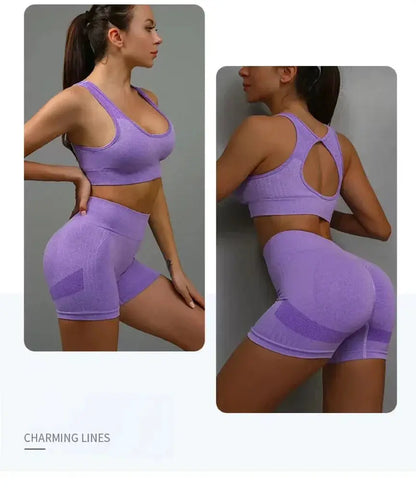 Women High Waisted Yoga Shorts Butt Lifting Tummy Control