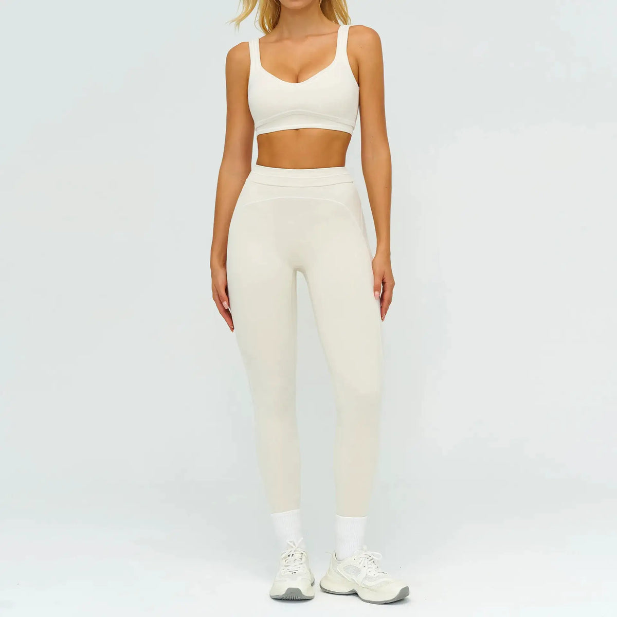 Fitness Suit 2PCS Yoga Set Women's Tracksuit Sports Outfits Gym Running Push Up Sportswear Legging Athletic Wear Workout Clothes