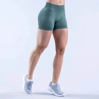 Womens Seamless Scrunch Butt Biker Shorts For Yoga Wear