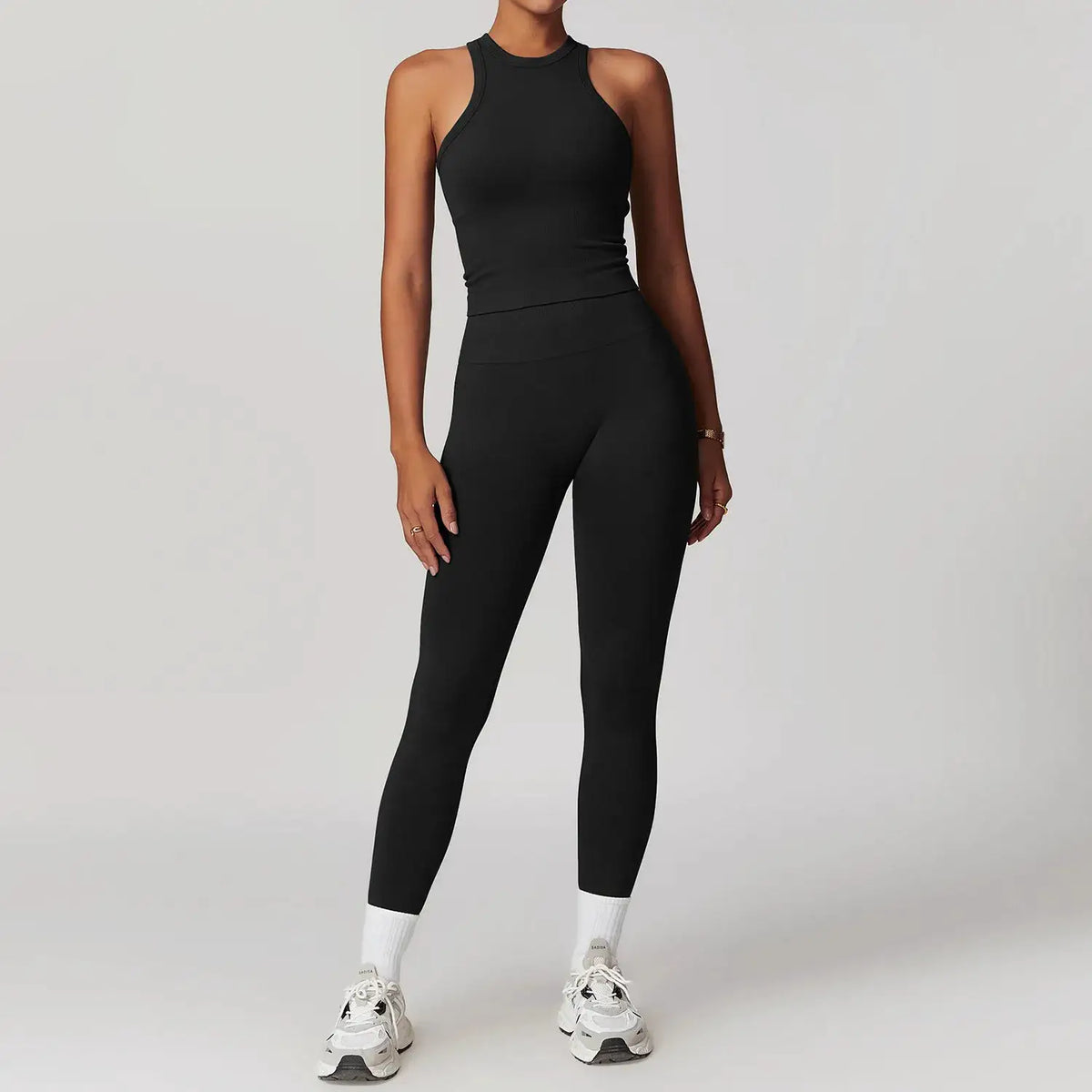 2/3/4PCS Yoga Set Gym Clothes Sportswear Seamless Yoga Suits For Women Fitness Long Sleeved Tracksuits Sports Bra Gym Leggings