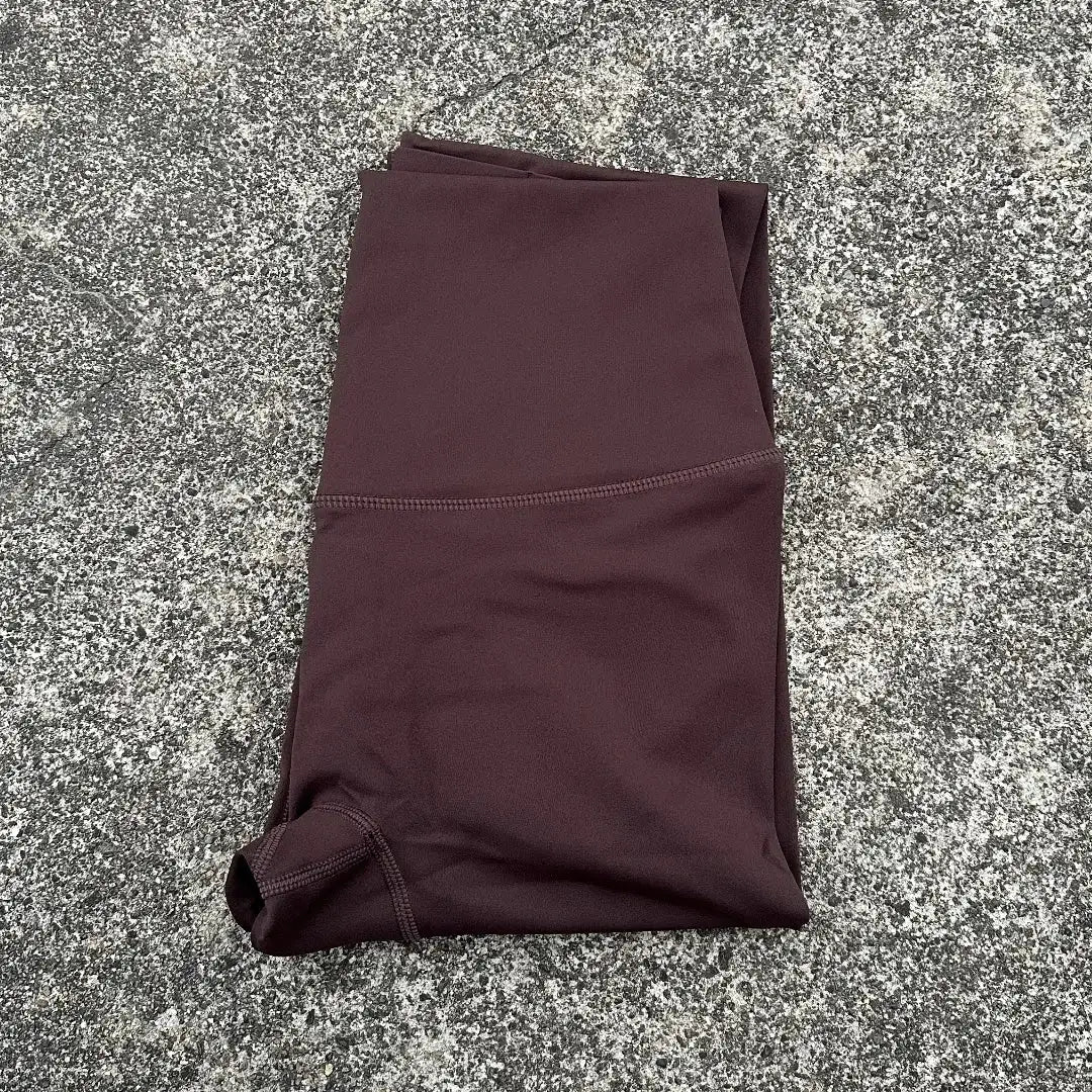 Solid Color Back Waist Pocket High Waist Yoga Legging Women Sport Cropped Pants Butter Athletic Gym Comprehensive Training Jog