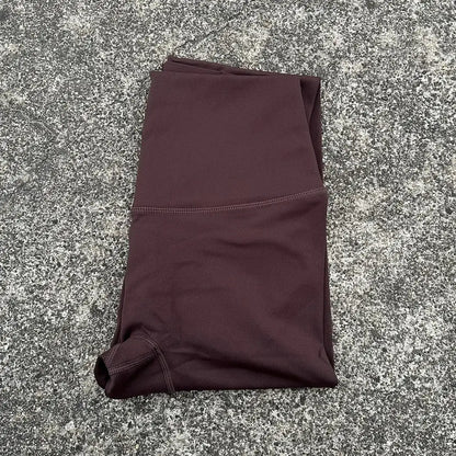 Solid Color Back Waist Pocket High Waist Yoga Legging Women Sport Cropped Pants Butter Athletic Gym Comprehensive Training Jog