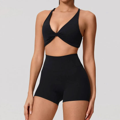 Summer 2PCS Yoga Suit Sports Set Women Quick-Dry Gym Set Women Tracksuit Running Workout Long Sleeve Sports Shirt Yoga Clothing