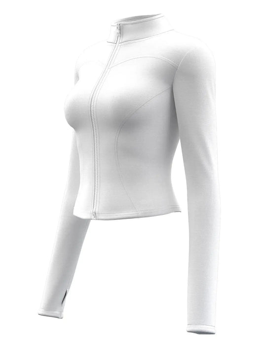 Waist Slimming Training Tops For Women Tight Zipper Shirts