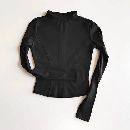 Outdoor Sports Long Sleeve Women Slim Yoga Top For Active