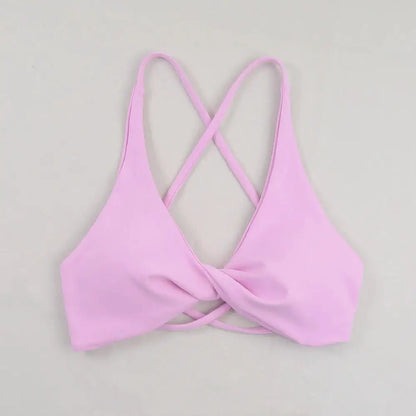 Sexy Slim Shoulder Straps Somfortable High Stretch Sports Underwear Gym Workout Breathable Detachable Yoga Bra