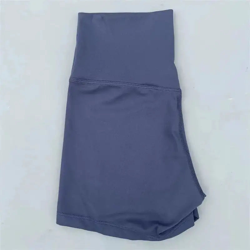 Sexy Solid Color Women Fitness Sport Short High Waist Athletic Yoga Short Leg Cycling Comprehensive Training Jogging Squat Proof