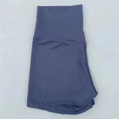 Sexy Solid Color Women Fitness Sport Short High Waist Athletic Yoga Short Leg Cycling Comprehensive Training Jogging Squat Proof