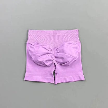 HISTELLO Impact Shorts 4.5" Women Fitness Sports Biker Shorts Low Waist Gym Short Workout Scrunch Butt Yoga Seamless Leggings