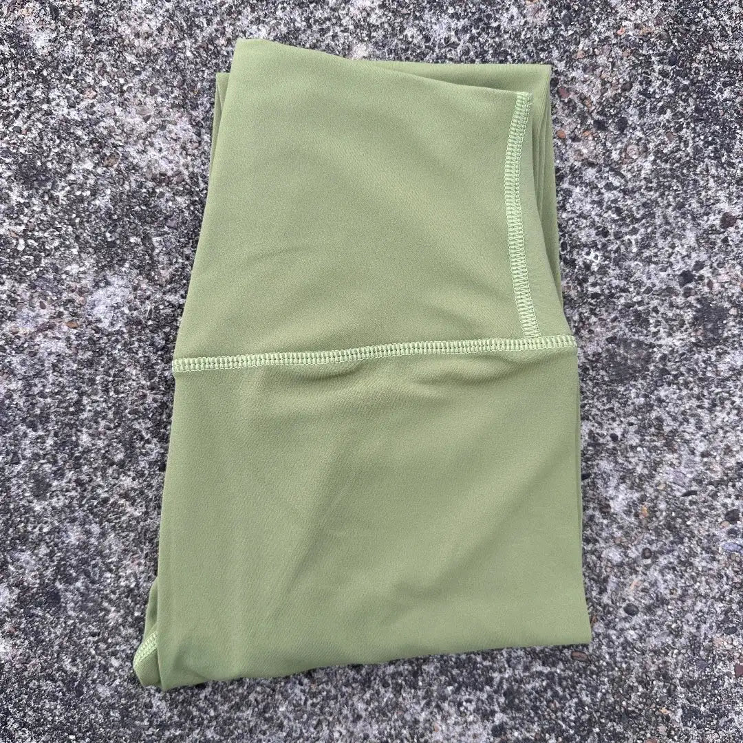 Solid Color Back Waist Pocket High Waist Yoga Legging Women Sport Cropped Pants Butter Athletic Gym Comprehensive Training Jog