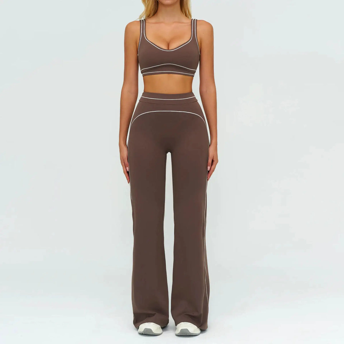 Fitness Suit 2PCS Yoga Set Women's Tracksuit Sports Outfits Gym Running Push Up Sportswear Legging Athletic Wear Workout Clothes