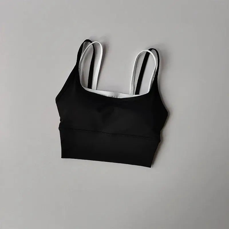 Sports Underwear Bras Top Women's Shockproof Gathering Fitness and Breasts Wearing Yoga Quick-drying Suspender Vests in Summer