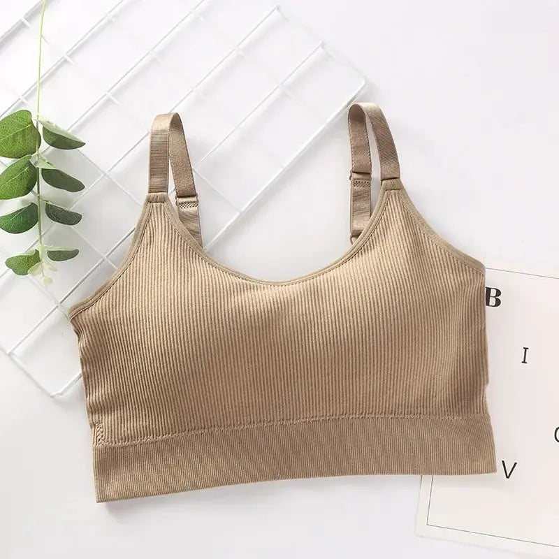Sexy Women Gather No Steel Ring Lingerie Bra Top Underwear