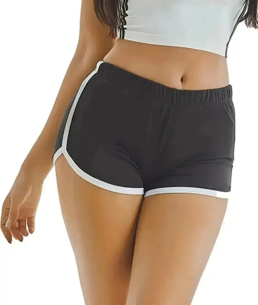Acrylic High Waisted Yoga Shorts Anti Walking Tech