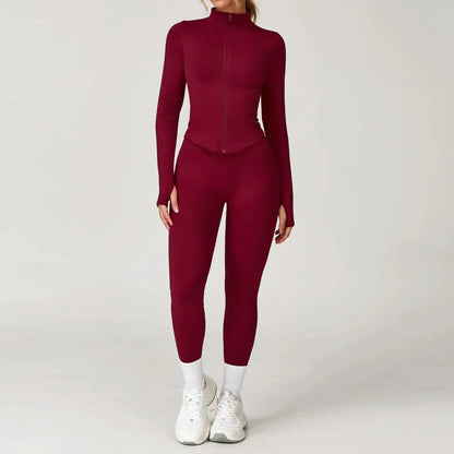 2/3/4PCS Yoga Set Gym Clothes Sportswear Seamless Yoga Suits For Women Fitness Long Sleeved Tracksuits Sports Bra Gym Leggings