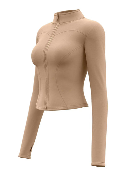 Waist Slimming Training Tops For Women Tight Zipper Shirts