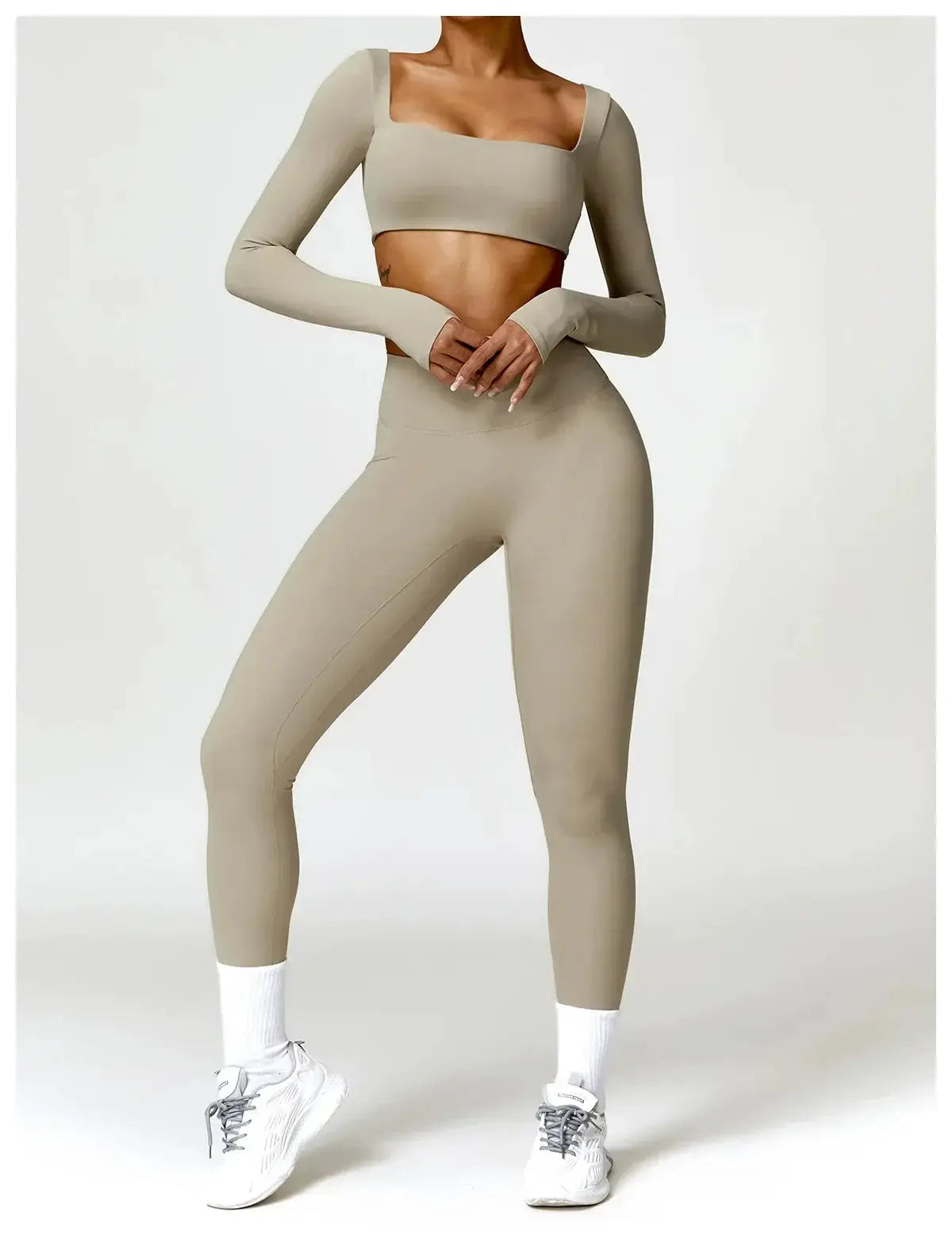 Women Yoga Sports Set Quick Dry 2 Piece Gym Outfit