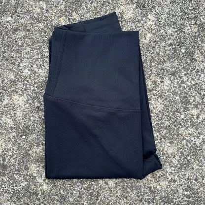 Solid Color Back Waist Pocket High Waist Yoga Legging Women Sport Cropped Pants Butter Athletic Gym Comprehensive Training Jog