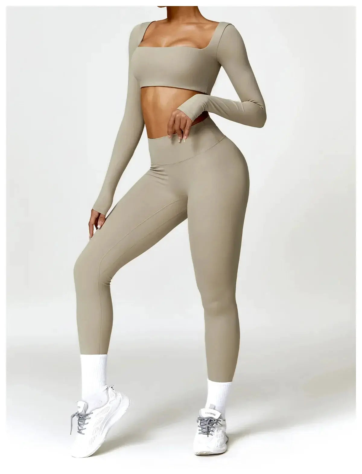 Women Yoga Sports Set Quick Dry 2 Piece Gym Outfit