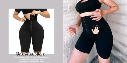 Tummy Control Corset Leggings Fitness High Waist Shapewear