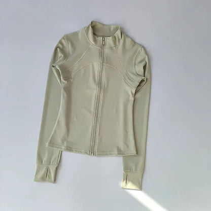 Yoga Suit Women's High-End Standing Collar Sports Jacket
