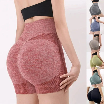 High Waist Women's Yoga Shorts Seamless Fitness Shorts