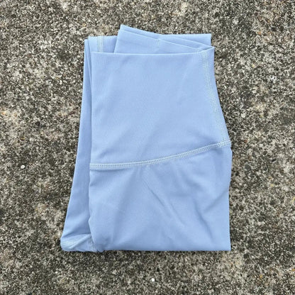 Solid Color Back Waist Pocket High Waist Yoga Legging Women Sport Cropped Pants Butter Athletic Gym Comprehensive Training Jog