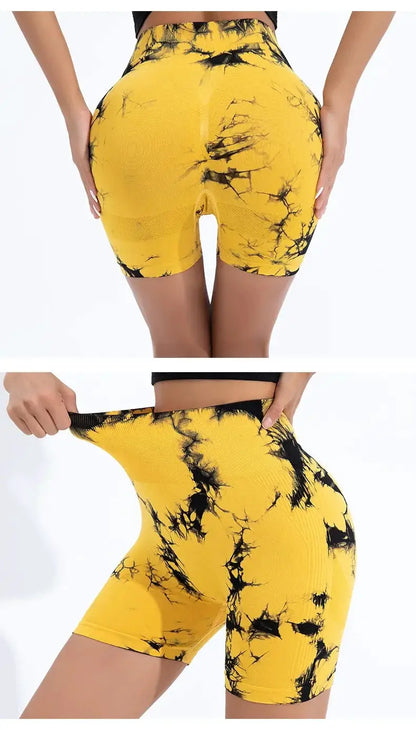 High Waisted Seamless Tie Dye Butt Lift Leggings For Women