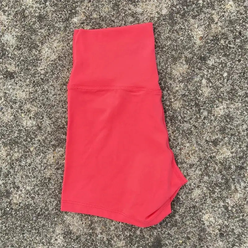Sexy Solid Color Women Fitness Sport Short High Waist Athletic Yoga Short Leg Cycling Comprehensive Training Jogging Squat Proof