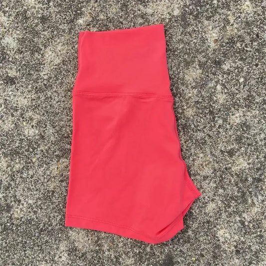 Sexy Solid Color Women Fitness Sport Short High Waist Athletic Yoga Short Leg Cycling Comprehensive Training Jogging Squat Proof