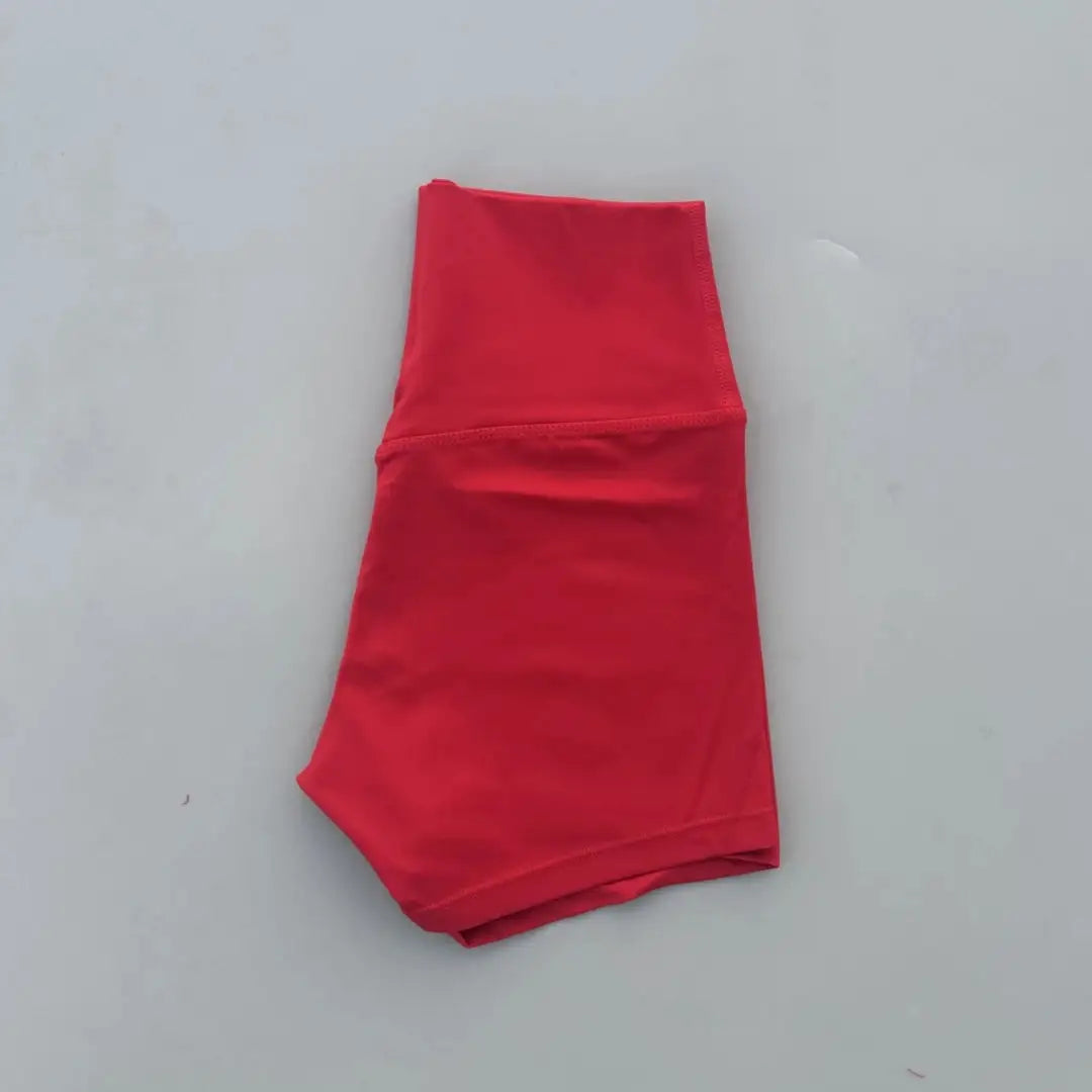 Sexy Solid Color Women Fitness Sport Short High Waist Athletic Yoga Short Leg Cycling Comprehensive Training Jogging Squat Proof