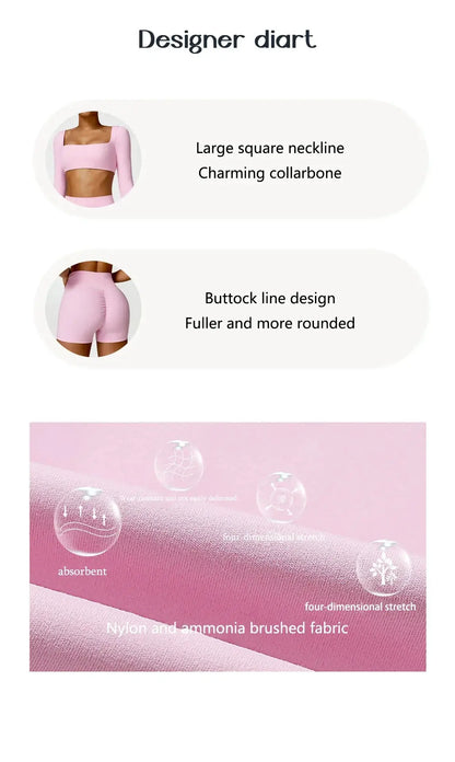 Women Yoga Sports Set Quick Dry 2 Piece Gym Outfit