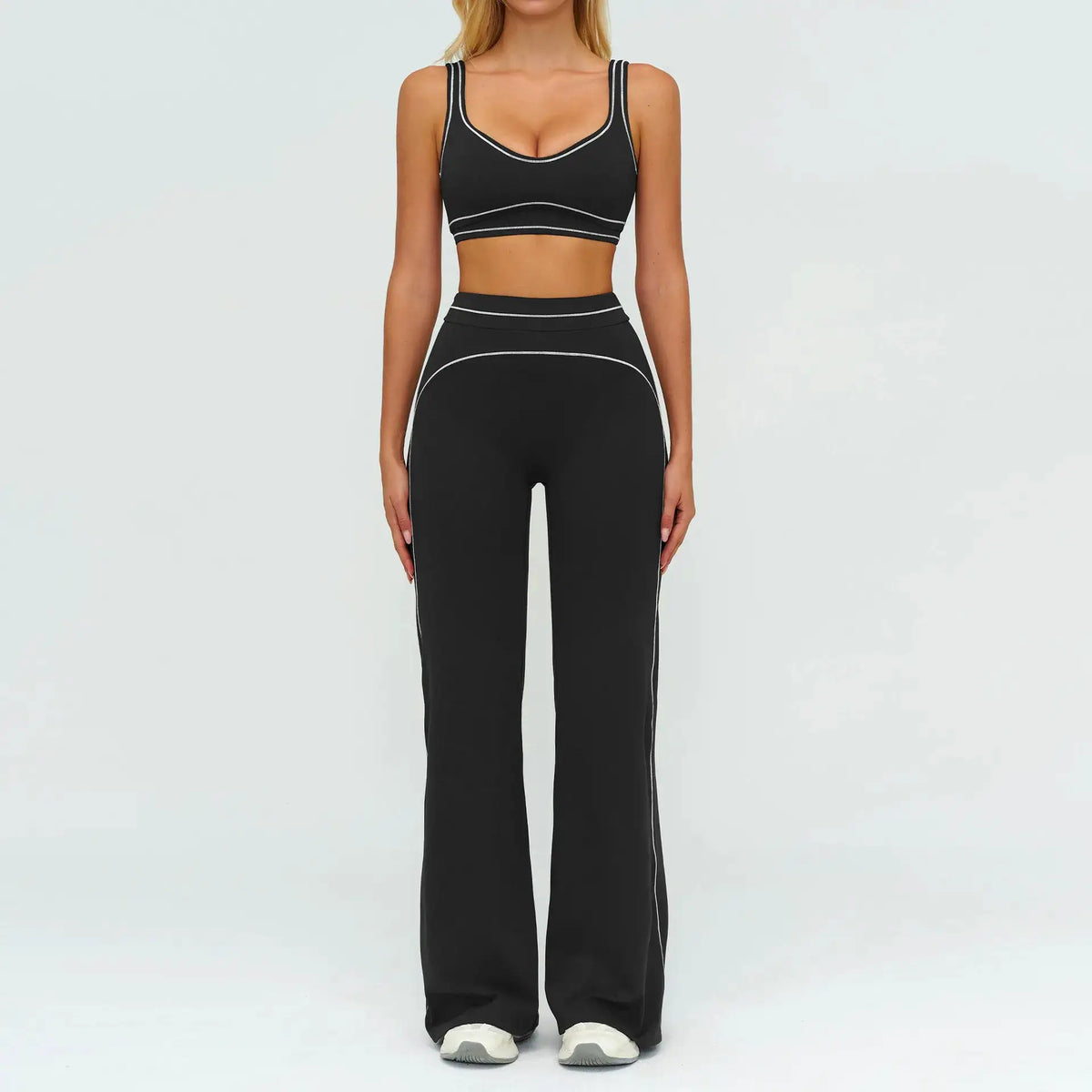 Fitness Suit 2PCS Yoga Set Women's Tracksuit Sports Outfits Gym Running Push Up Sportswear Legging Athletic Wear Workout Clothes
