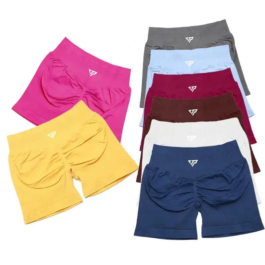 Keep That Pump Yoga Shorts Gym Shorts Recoil Scrunch Shorts Womem Seamless Silicone Printed High Quality Fitness Sport Shorts