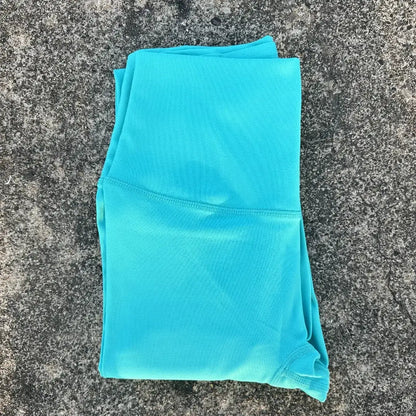 Solid Color Back Waist Pocket High Waist Yoga Legging Women Sport Cropped Pants Butter Athletic Gym Comprehensive Training Jog