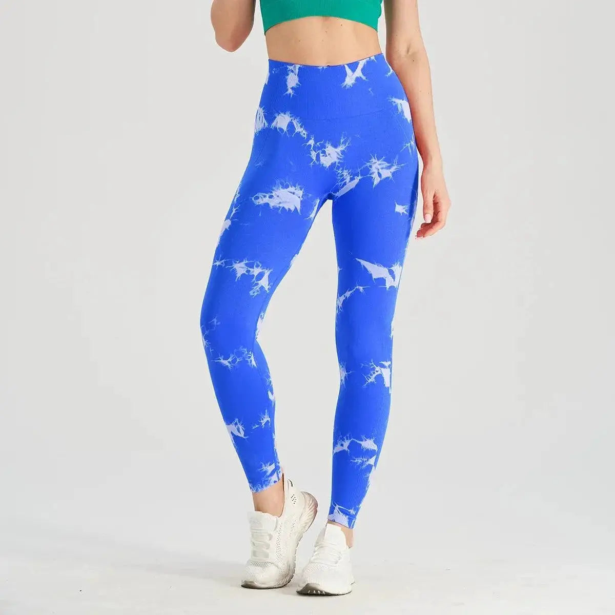 Yoga Leggings Sculpting Tummy Control Butt Lift Tie Dye Bleach