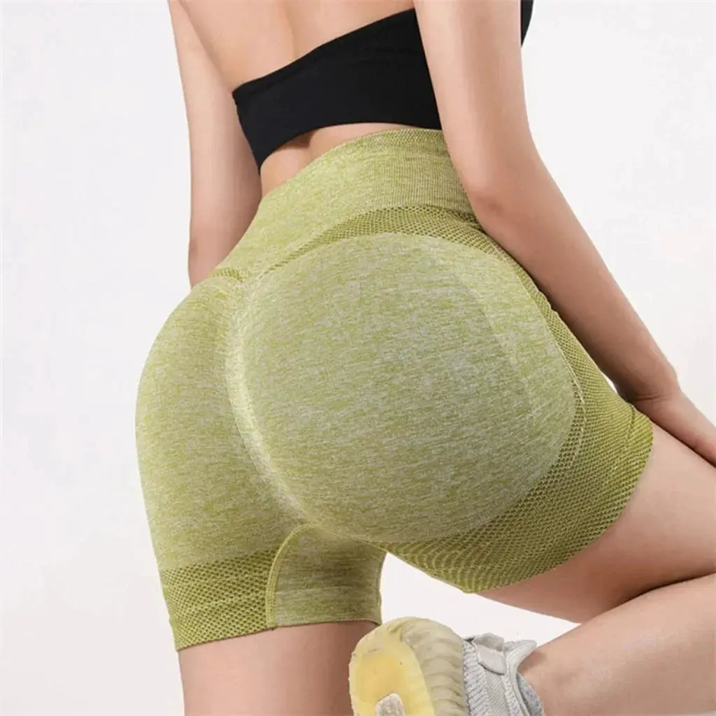 High Waist Women's Yoga Shorts Seamless Fitness Shorts